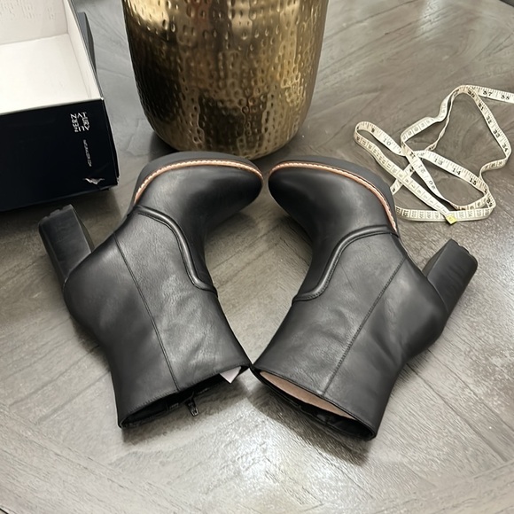 NATURALIZER CATIE WOMENS LEATHER HEELS MID-CALF BOOTS (WIDE) - Picture 8 of 11